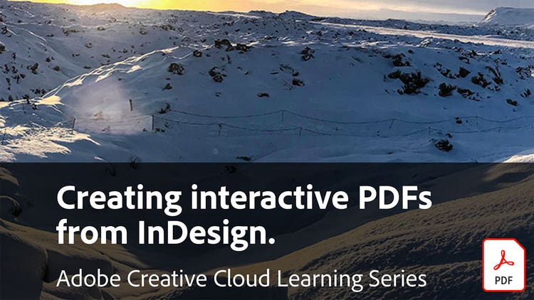 Creating interactive PDFs from InDesign