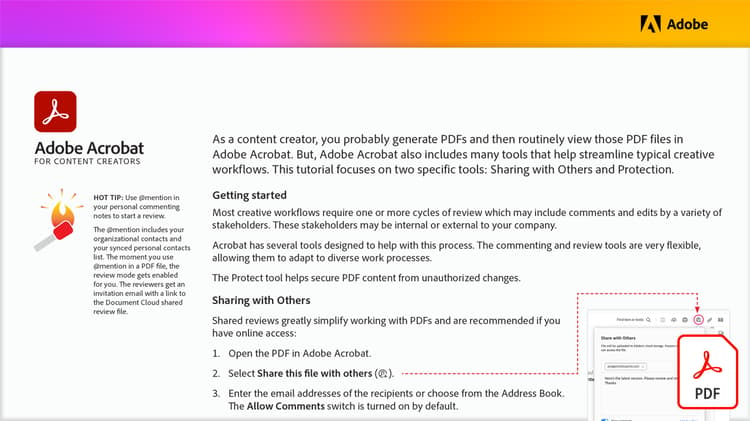 Acrobat for content creators