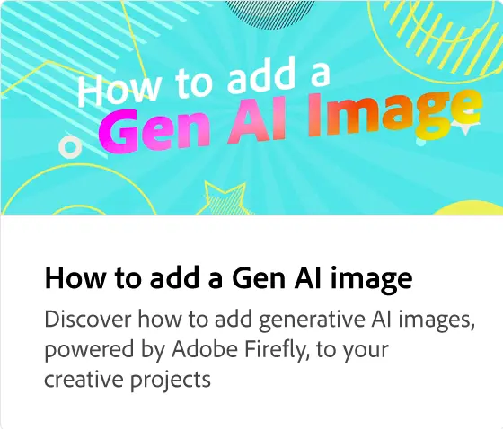 How to add a Gen AI image
