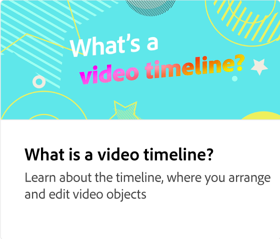 What's a video timeline?