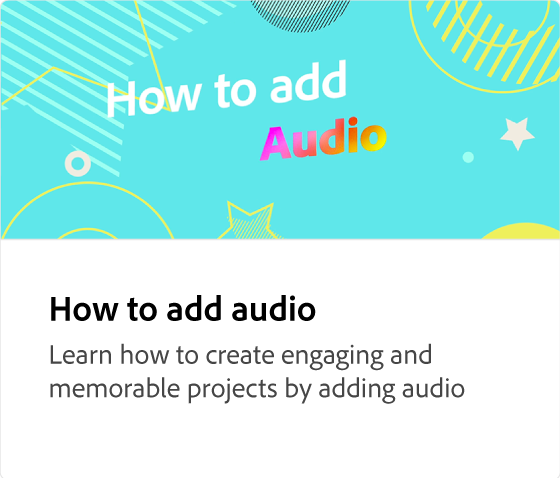 How to add audio