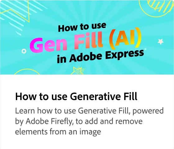 How to use Generative Fill