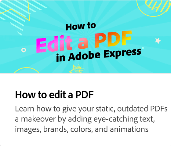How to edit a PDF