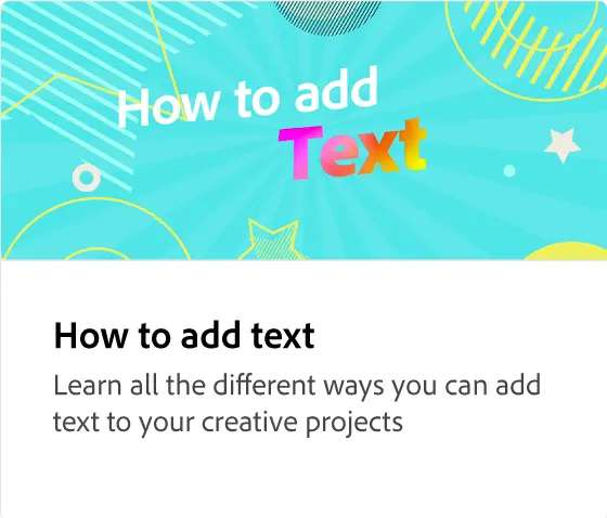 How to add text
