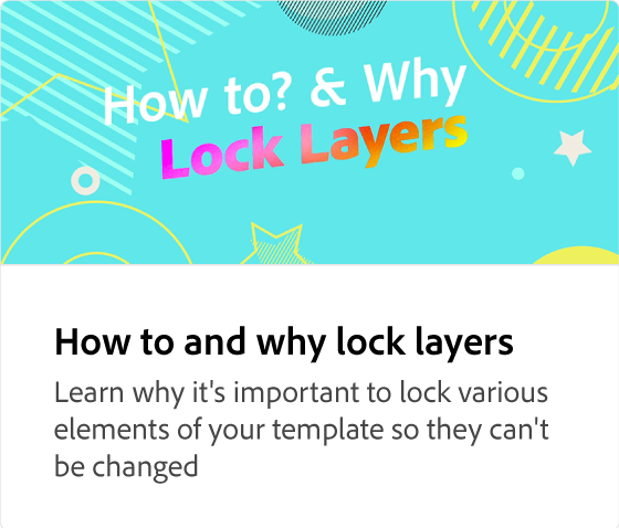 How to and why lock layers