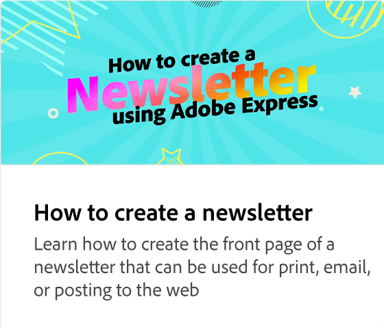 How to create a newsletter