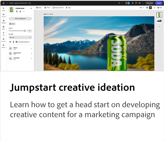 Jumpstart creative ideation