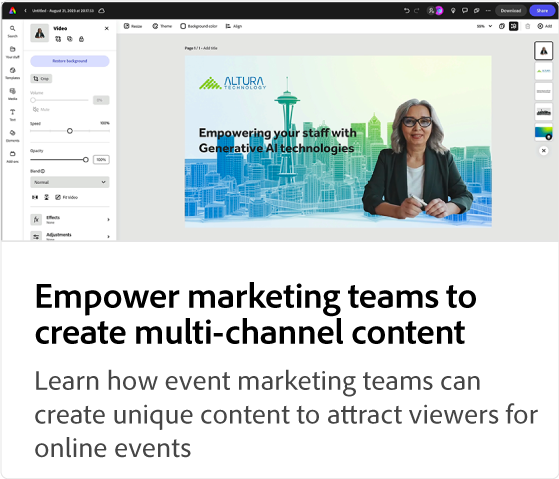 Empower marketing teams to create multi-channel content