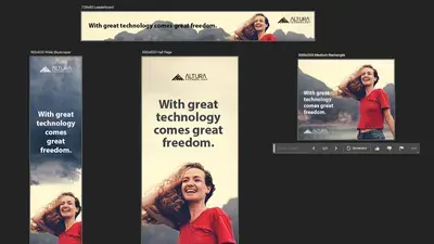 Banner ad variations in Photoshop