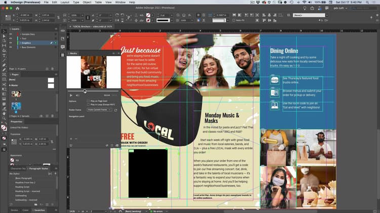 Add Video File to InDesign Document