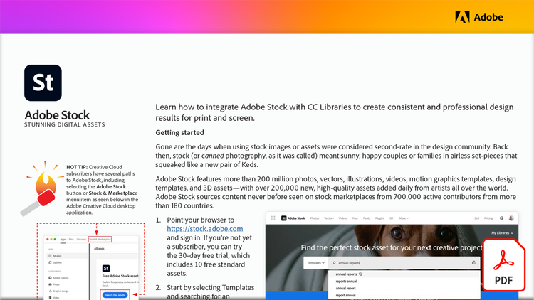 How to use Adobe Stock with Creative Cloud Libraries