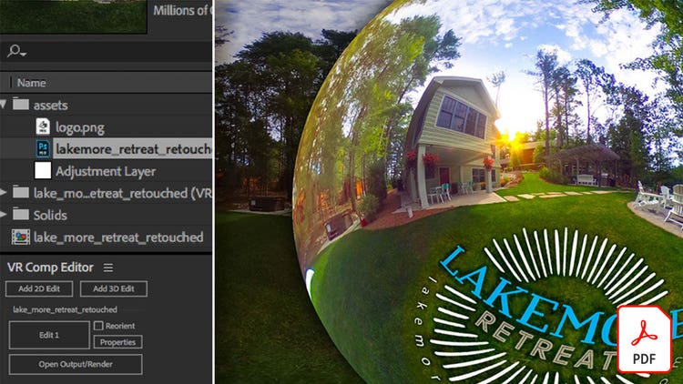 Editing VR Photography (360 degree photos) with After Effects