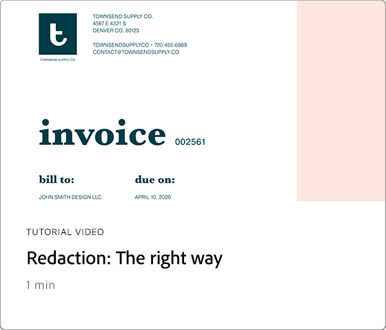 Redaction: The Right Way