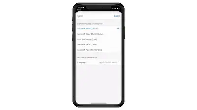 Export PDF to Word from your phone