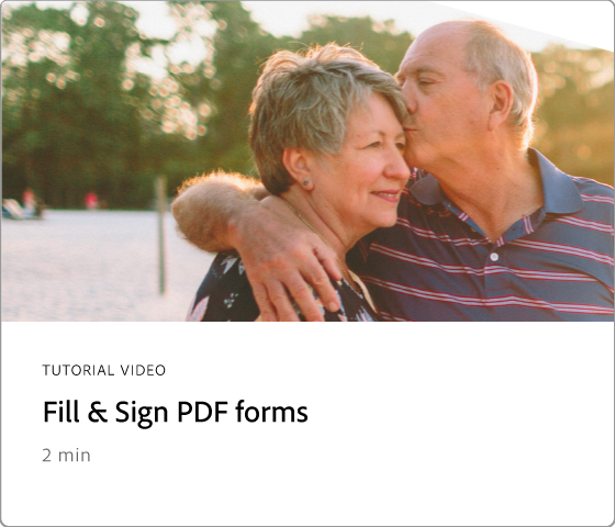Fill & sSign a PDF form