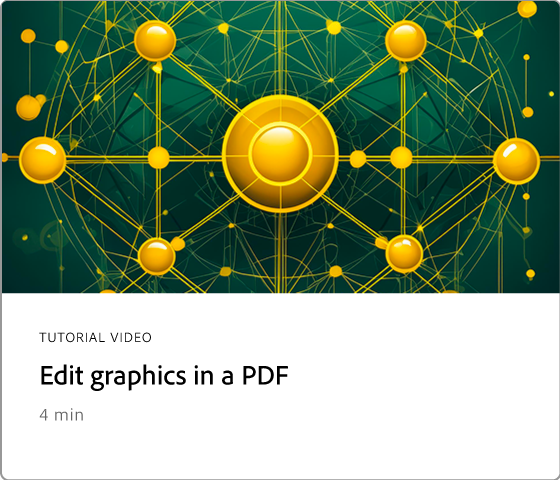 Edit graphics in a PDF