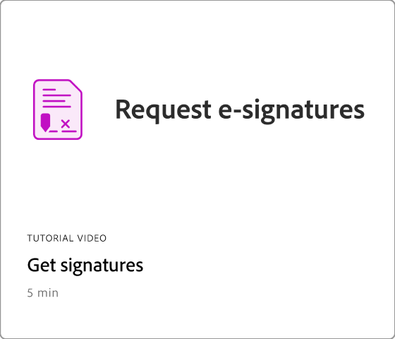 Get signatures