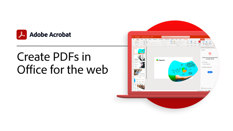 Create PDFs in Office for the web