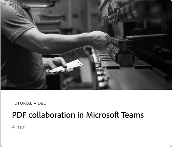 PDF collaboration in Microsoft Teams