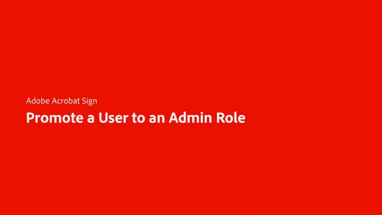 How to promote a user to an admin role