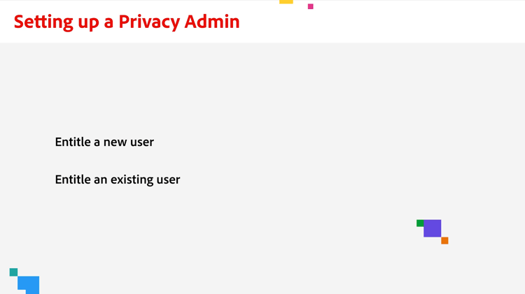 How to set up privacy admin