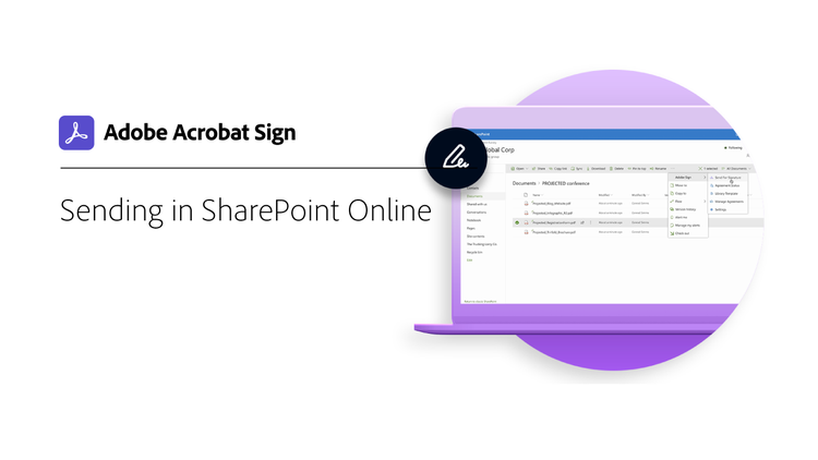 Send for signature in SharePoint Online
