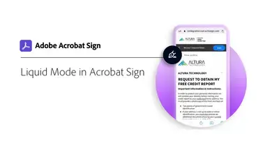 Liquid Mode in Acrobat Sign