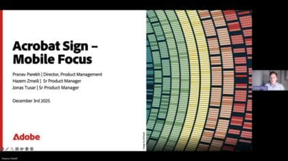 Optimize Mobile E-Signing with Acrobat Sign