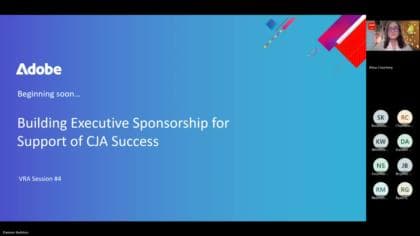 Building Executive Sponsorship for support of Adobe Customer Journey Analytics Success
