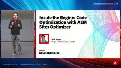Optimize Code with AEM Sites Optimizer