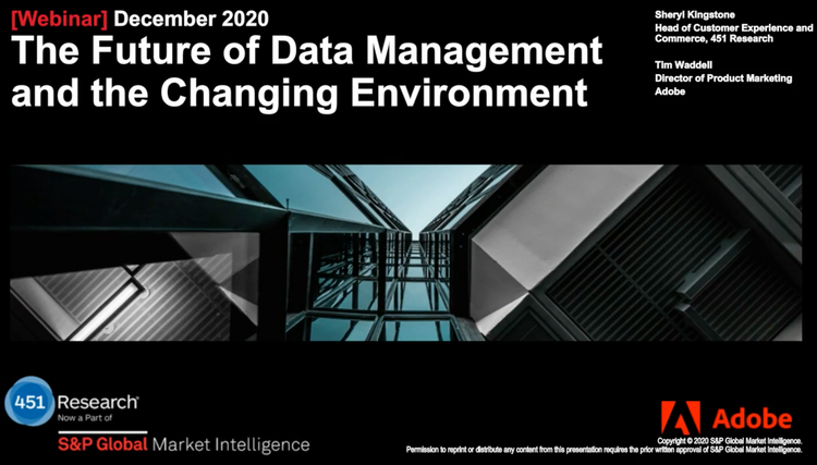 The Future of Data Management and the Changing Environment