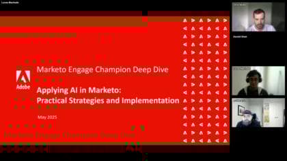 Applying AI in Marketo