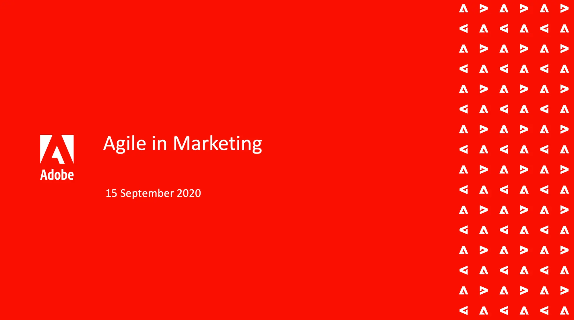 Agile in Marketing
