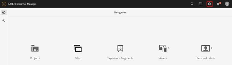 Header Question Mark Icon