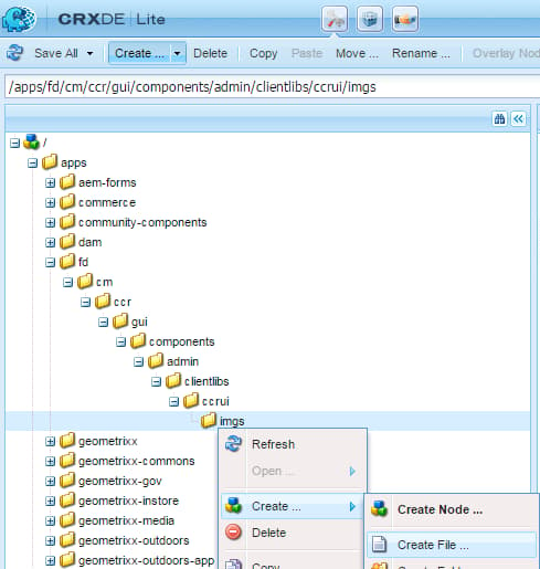 Create new node in imgs folder