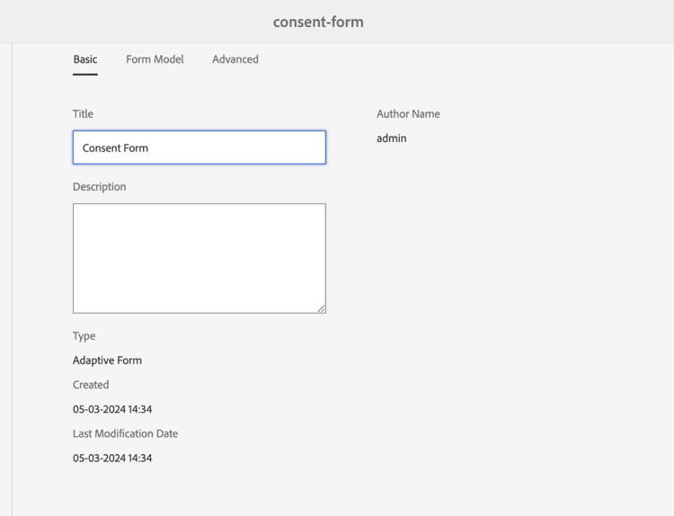 Rename an AEM Adaptive Form