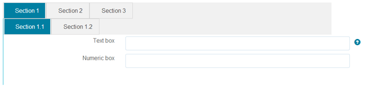 Tabbed layout in adaptive forms with tabs on the top