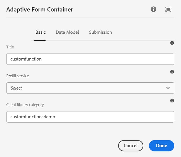 Adding the custom function client library