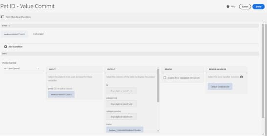 add a default error handler for a field validation checks in a form