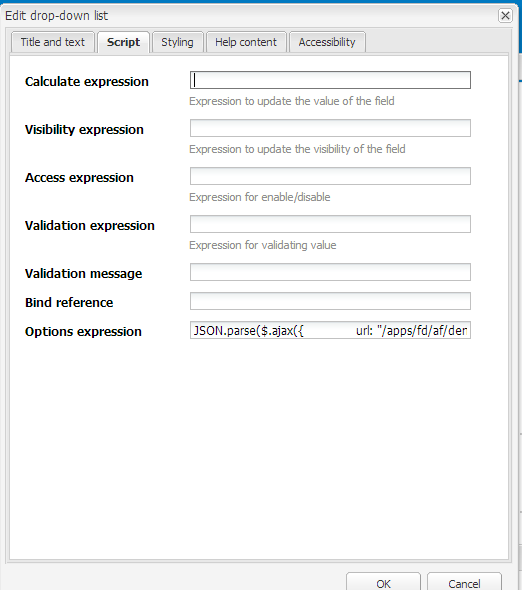 Adding script to populate state names