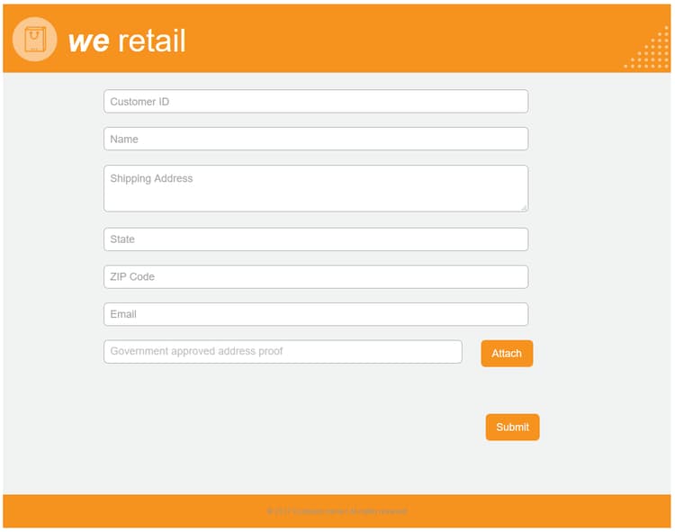 Form with a custom theme