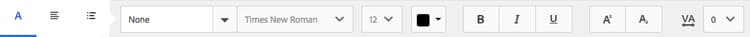 Paragraph toolbar