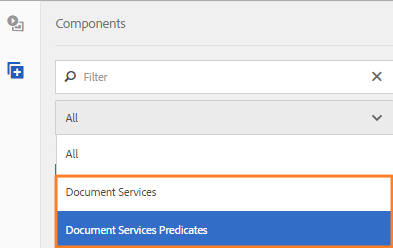 AEM Forms portal components in component browser