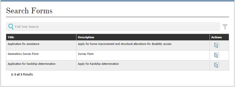 Search & Lister Component in a page