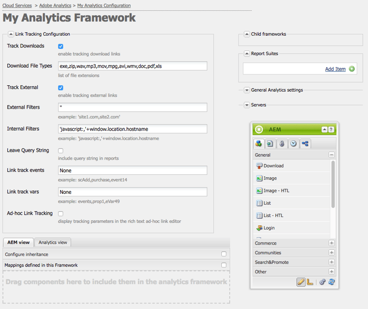 Analytics framework