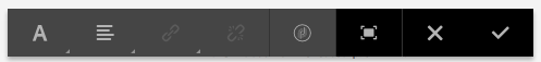 Text toolbar