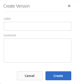 Enter a label and comment