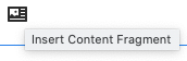 insert Content Fragment icon