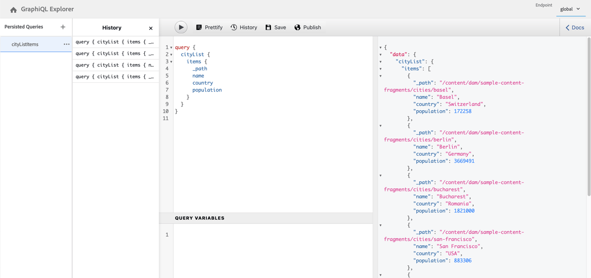 AEM GraphQL API for use with Content Fragments | Adobe Experience Manager