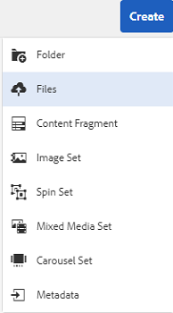 Create option to upload assets